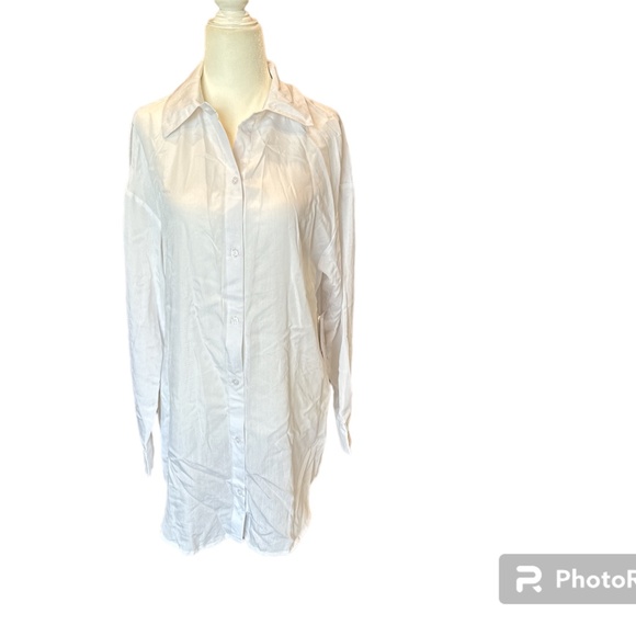 Justfab Oversized Boyfriend Shirt Size XS - Picture 6 of 8